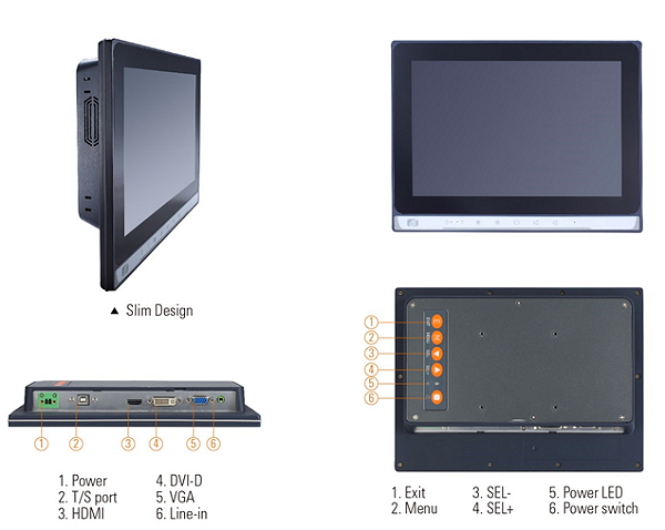 P6103W Panel Monitor